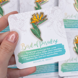 Bird of Paradise Enamel Pin