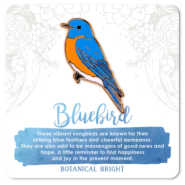 Bluebird Enamel Pin