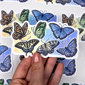 Butterfly Waterproof Vinyl Sticker