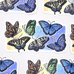 Butterfly Waterproof Vinyl Sticker