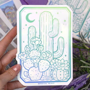 Cactus Garden Sun Catcher Rainbow Maker Window Sticker