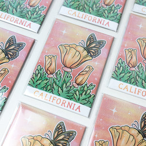 California Poppy Magnet