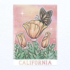 California Poppy Magnet