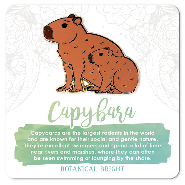 Capybara Enamel Pin