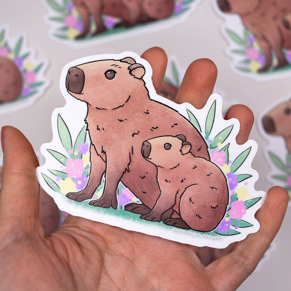 Capybara Waterproof Vinyl Sticker