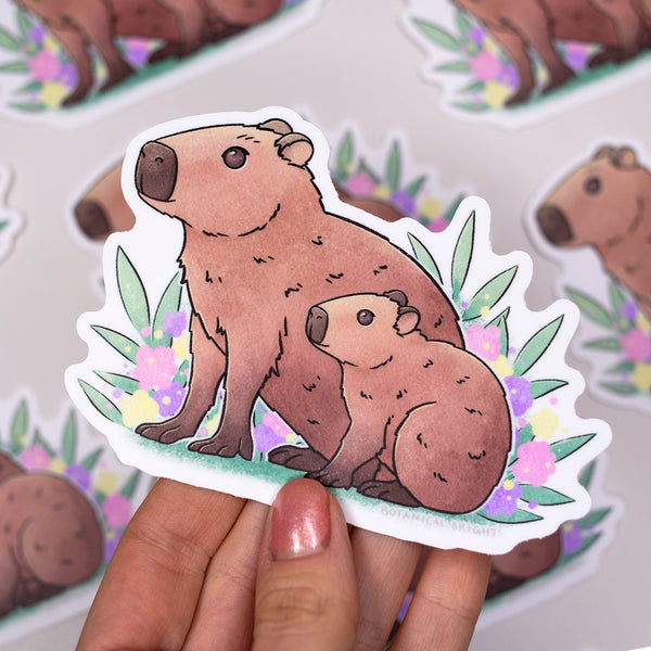 Capybara Waterproof Vinyl Sticker