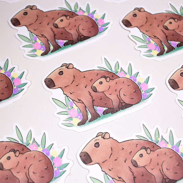 Capybara Waterproof Vinyl Sticker