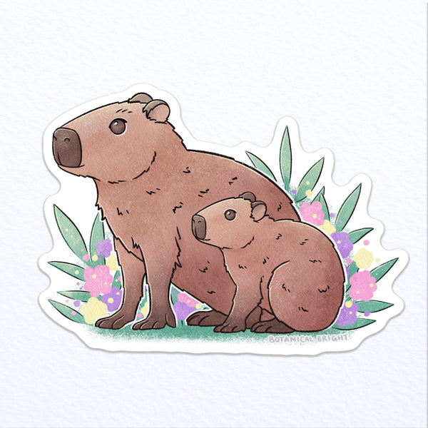 Capybara Waterproof Vinyl Sticker