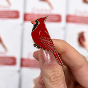 Cardinal Enamel Pin