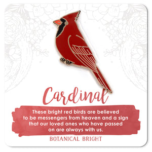 Cardinal Enamel Pin