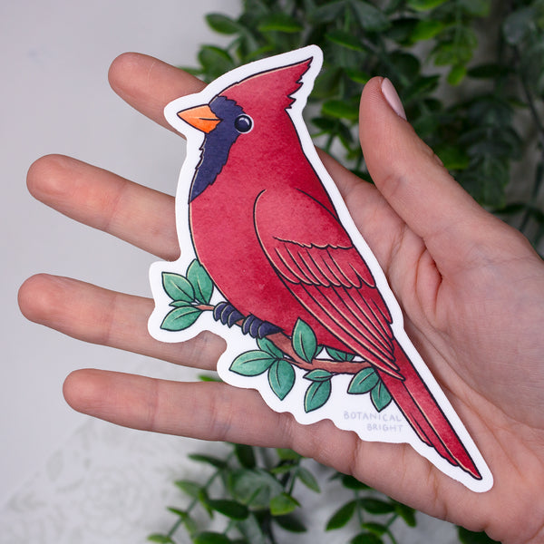 Cardinal Waterproof Vinyl Sticker