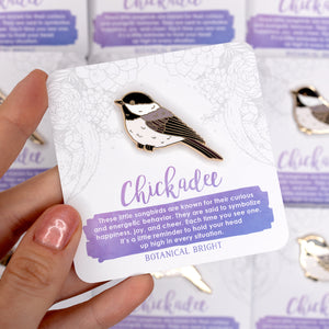 Chickadee Enamel Pin
