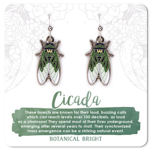 Cicada Charm Earrings