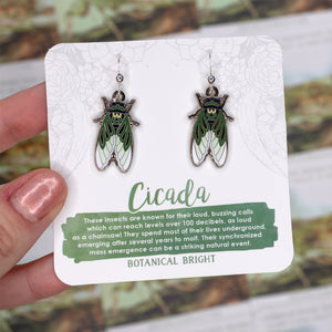 Cicada Charm Earrings