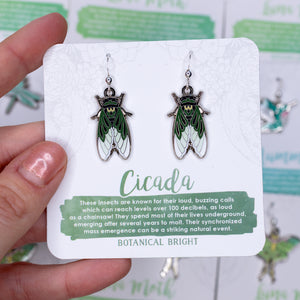Cicada Charm Earrings