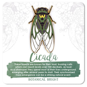 Cicada Enamel Pin