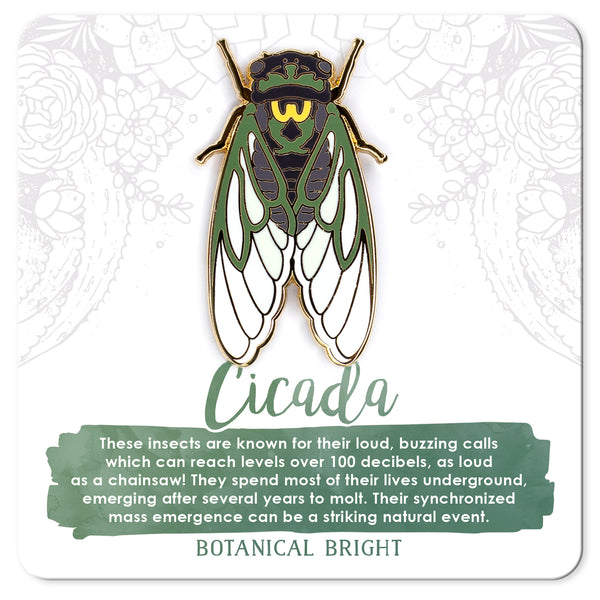 Cicada Enamel Pin
