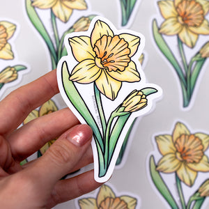 Daffodil Vinyl Sticker
