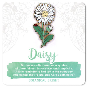Daisy Enamel Pin