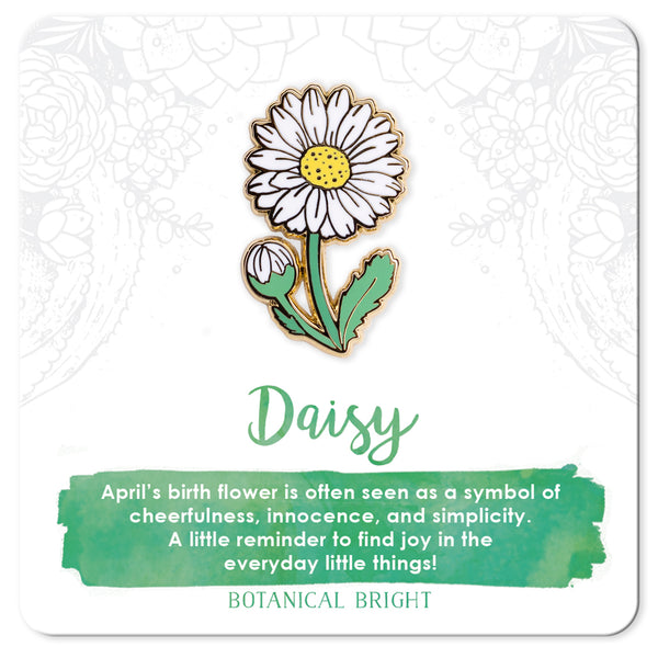 Daisy Enamel Pin