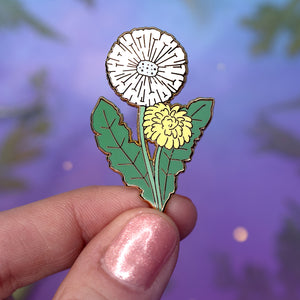Dandelion Enamel Pin