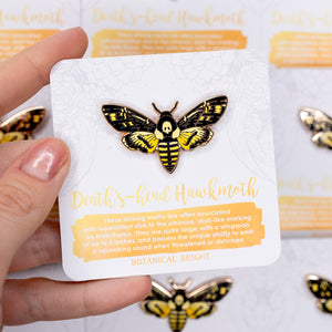 Death's-head Hawkmoth Enamel Pin