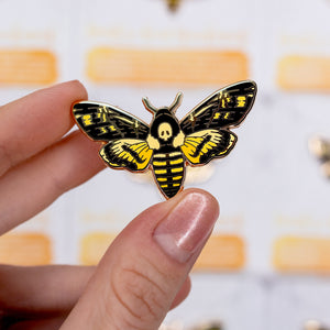 Death's-head Hawkmoth Enamel Pin