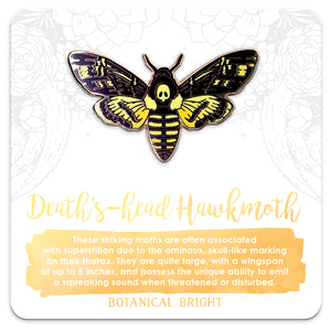 Death's-head Hawkmoth Enamel Pin