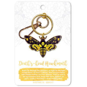 Deaths-head's Hawkmoth Enamel Keychain