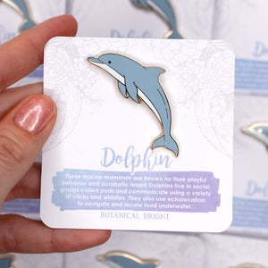 Dolphin Enamel Pin