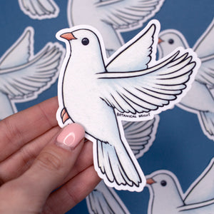 Dove Waterproof Vinyl Sticker