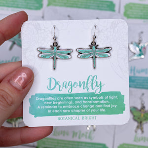 Dragonfly Charm Earrings
