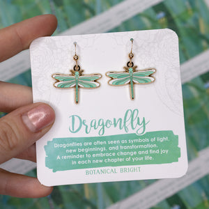 Dragonfly Charm Earrings