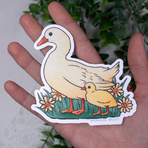 Duck & Duckling Waterproof Vinyl Sticker
