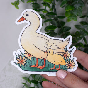 Duck & Duckling Waterproof Vinyl Sticker