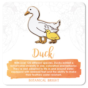 Duck & Duckling Enamel Pin