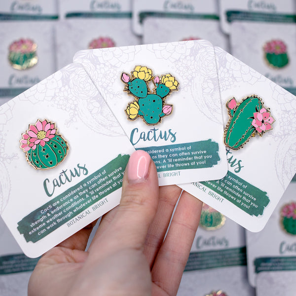 Cactus & Succulent Shop Small Deal Enamel Pin Set