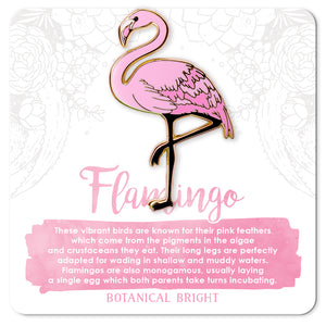 Flamingo Enamel Pin