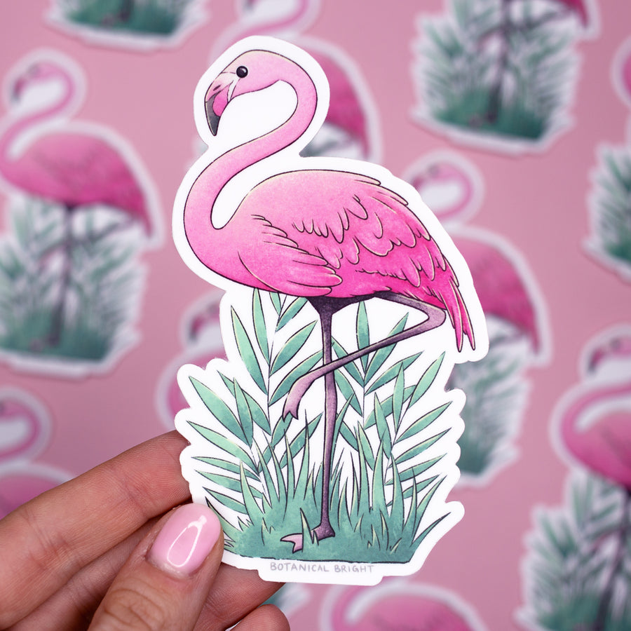 Flamingo Waterproof Vinyl Sticker