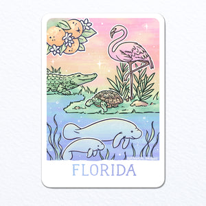 Florida Wildlife Waterproof Vinyl Sticker