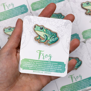 Frog Wood Pin