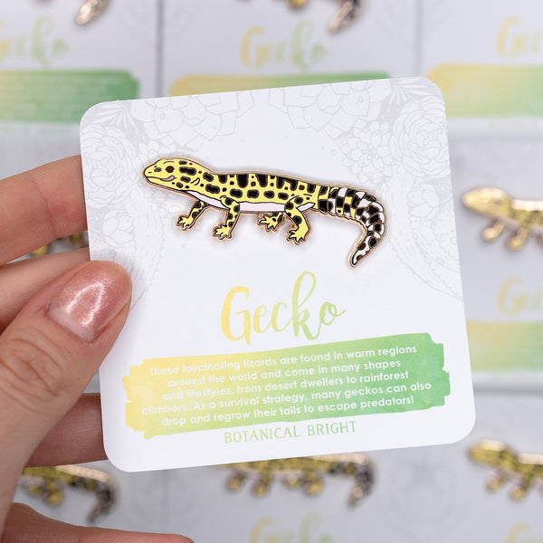 Gecko Enamel Pin