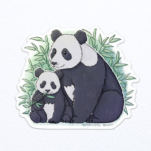 Giant Panda Waterproof Vinyl Sticker
