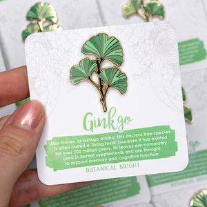 Ginkgo Leaf Enamel Pin