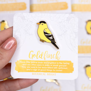 Goldfinch Enamel Pin