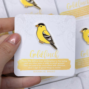 Goldfinch Enamel Pin