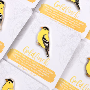 Goldfinch Enamel Pin