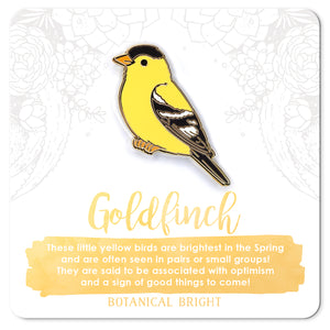 Goldfinch Enamel Pin