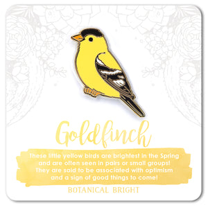 Goldfinch Enamel Pin