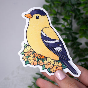Goldfinch Bird Waterproof Vinyl Sticker